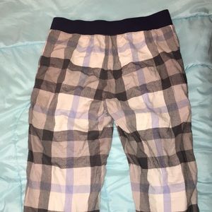 Plaid joggers style pajama pants (BARELY WORN)